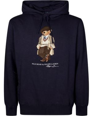Polo Ralph Lauren Lspohoodm6 Felpa Con Cappuccio - Blue