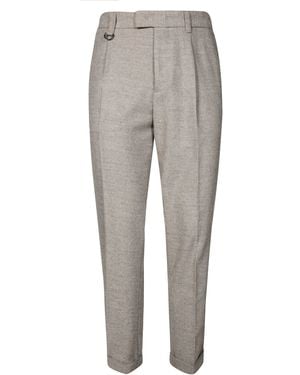 Paolo Pecora Pantalone Flanella 1 Pinces - Gray