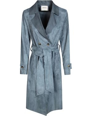 Nuage Trench Suede Sfoderato - Blue