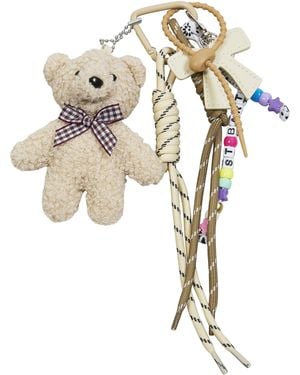 MC2 Saint Barth Funny Charm Soft Teddy Bow - White