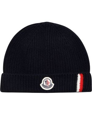 Moncler Berretto Dett Bandiera - Blu