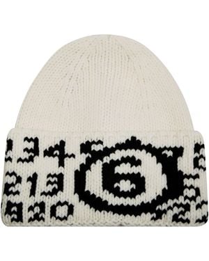 MM6 by Maison Margiela Berretto Serie Numerica - Bianco