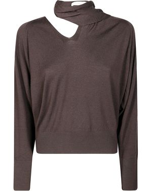 Incotex Maglia Gc Over Fit - Marrone