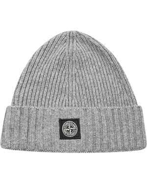 Stone Island Berretto Badge - Gray