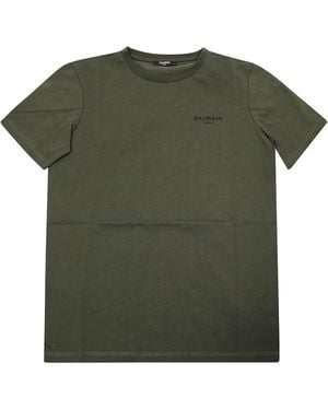 Balmain T Shirt Mini Logo - Green