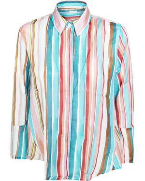 FRIEDMAN Camicia Ml Ad A Rigata - Blue