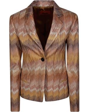 Missoni Chevron Blazer - Brown
