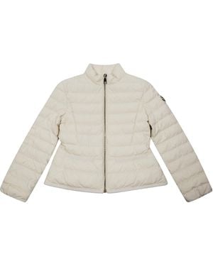 Moncler Dimase Giubbotto Zip Oro - Bianco