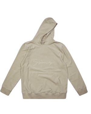 Givenchy Felpa Hoodie Velluto Logo - Natural