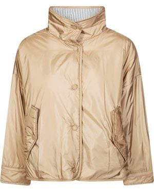 Weekend by Maxmara Button Short Coat - Natural