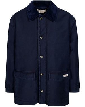 Marni Cappotto Monopetto - Blu