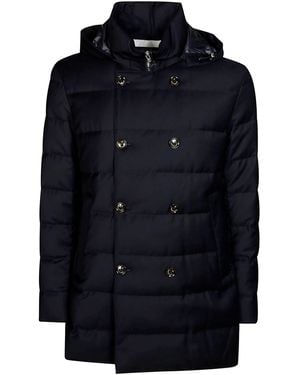 Montecore Cappotto Doppiopetto Imbottito - Blue