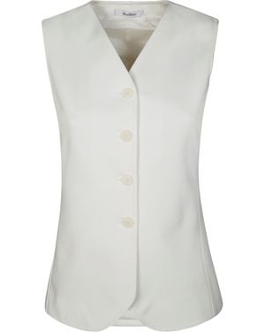 Max Mara Fornovo Gilet Jersey - White