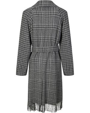 Weekend by Maxmara Carpi Cappotto Con Frange - Gray