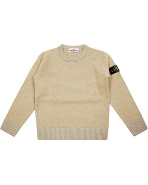 Stone Island Maglia Gc Bouclè - Natural