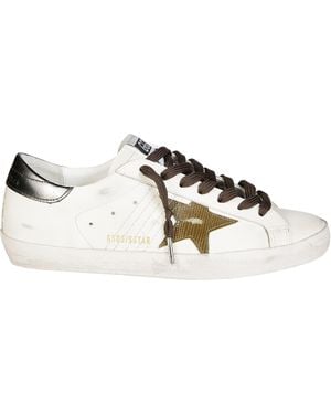 Golden Goose Superstar Leather And Star Laminated Heel - Metallizzato
