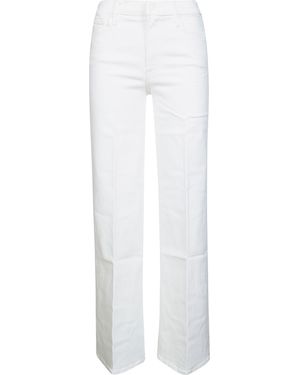 Mother The Twister Sneak Wide Leg - White