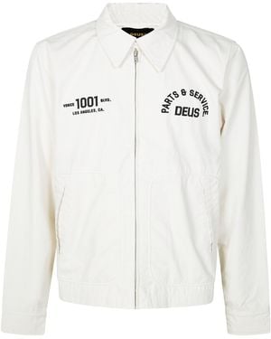 Deus Ex Machina Teller Drizzler Jacket - White