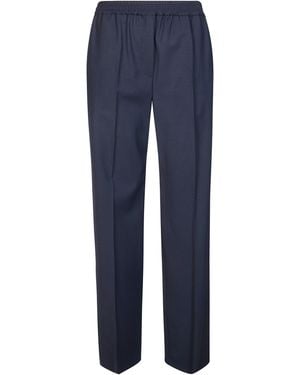 Weekend by Maxmara Petra Pantalone Elastico Lana - Blue