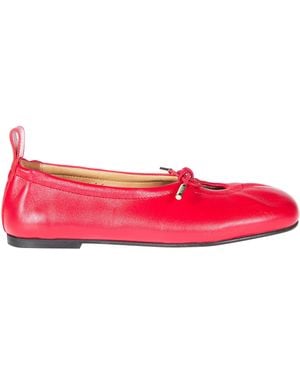 Alohas Rosalind Leather Ballet Flats - Red
