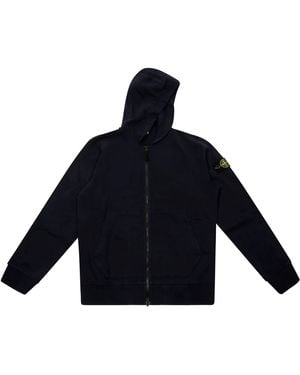 Stone Island Felpa Full Zip - Blu