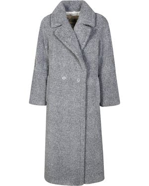 Herno Cappotto Lungo Teddy - Gray