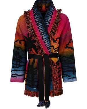 Alanui Sunset Stories Cardigan - Rosso
