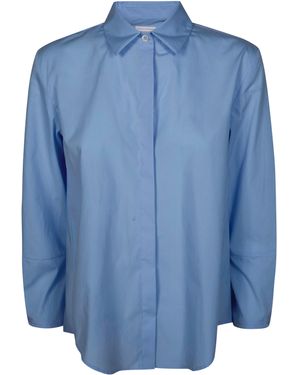 FRIEDMAN Camicia Ml Popeline - Blue