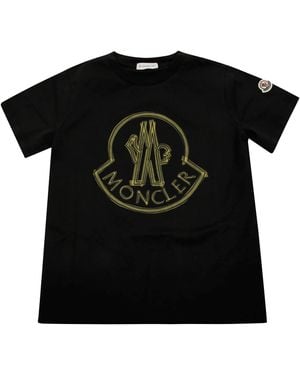 Moncler T Shirt Logo - Black