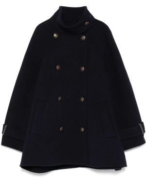 Brunello Cucinelli Overcoat - Blue