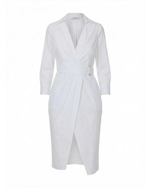 Elisabetta Franchi Stretch Cotton Dress - White