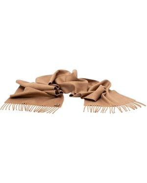 Prada Silk And Wool Scarf - Brown