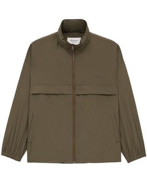 Saint Laurent Water-Repellent Windbreaker Jacket - Green
