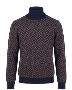 Drumohr 'Biscottino' Turtle Neck - Blue
