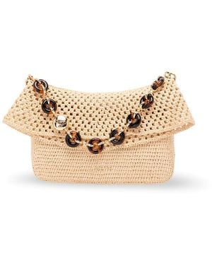 Loewe 'Ola' Crochet Medium Bag - Natural