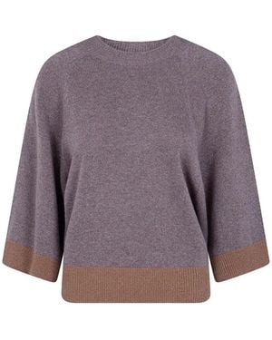 Twinset Round Neck Sweater - Purple