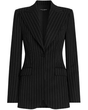 Dolce & Gabbana Turlington Single-Breasted Jacket - Black