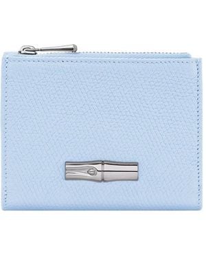 Longchamp 'Le Roseau' Compact Wallet - Blue