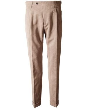 Berwich Relaxed Fit Trousers - Natural