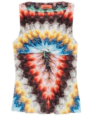 Missoni Haut À Design Noué Et Motif - White