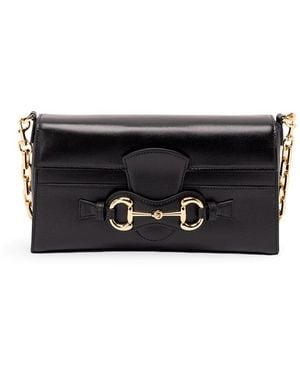 Gucci New Horsebit Crossbody Bag - Black