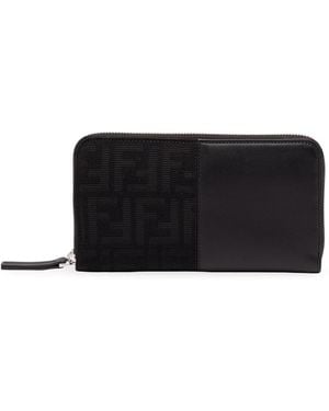 Fendi Zip Around Squared Ff - Black
