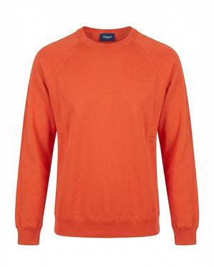 Drumohr Long Sleeve Logo Jumper - Orange