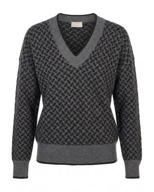 Drumohr V-Neck Sweater - Black