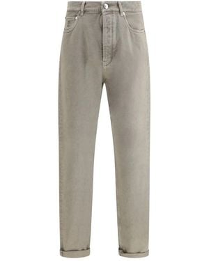 Brunello Cucinelli Denim Cotton Jeans - Grey