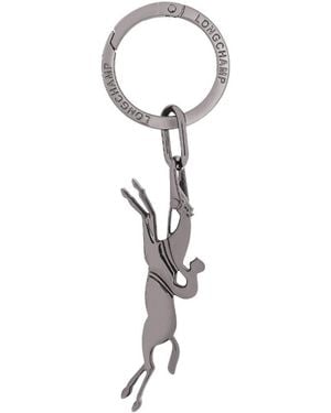 Longchamp 'Cavalier Key Ring - White