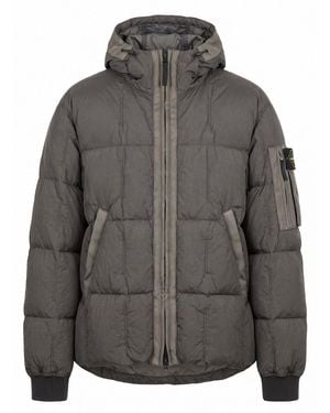 Stone Island Garment Dyed Crinkle Reps Ny Jacket - Gray