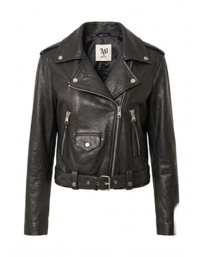 Aniye By Ophelia Leather Jacket - Black