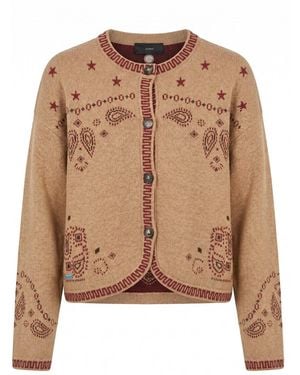 Alanui 'Bandana Jacquard' Jacket - Brown