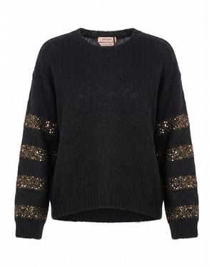 Twinset Round Neck Sweater - Black